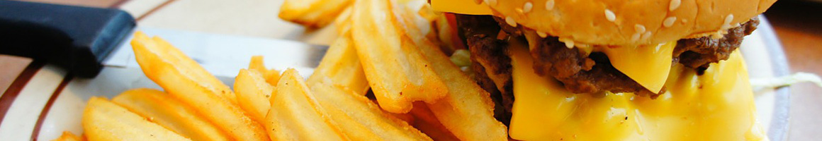 Eating Burger at Rick's Burgers restaurant in Rosemead, CA.